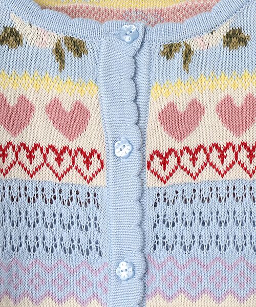 PINK HOUSE / ピンクハウス カーディガン・ボレロ | テディ＆ローズジャガードニットカーディガン | 詳細7