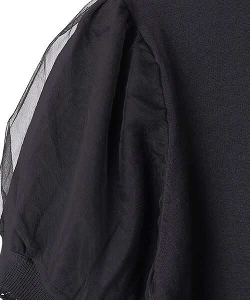 PINK HOUSE / ピンクハウス ニット・セーター | チュール使いパフスリーブニット | 詳細1