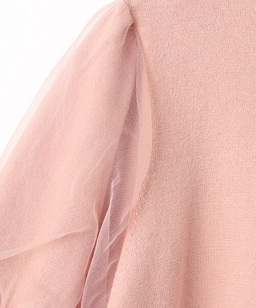 PINK HOUSE / ピンクハウス ニット・セーター | チュール使いパフスリーブニット | 詳細4
