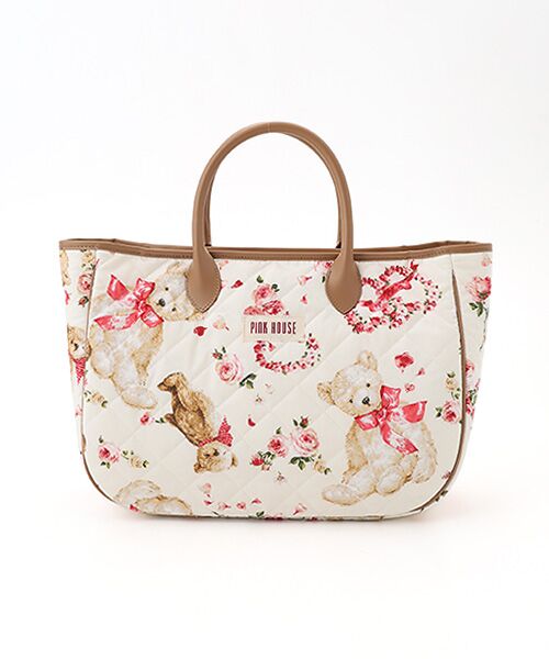 PINK HOUSE / ピンクハウス トートバッグ | テディローズプリントキルティングバッグ | 詳細1