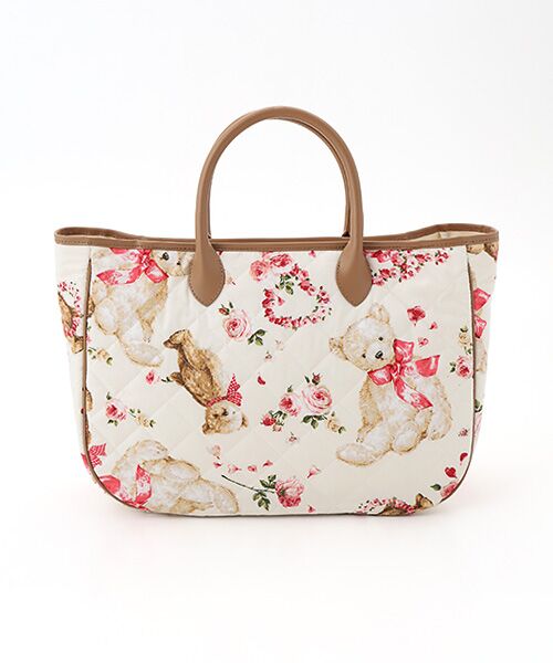 PINK HOUSE / ピンクハウス トートバッグ | テディローズプリントキルティングバッグ | 詳細3