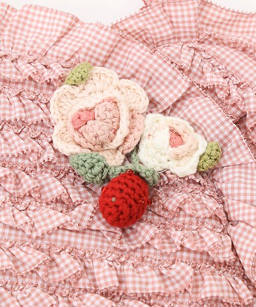 PINK HOUSE / ピンクハウス ショルダーバッグ | テディシルエットフリルポシェット | 詳細4