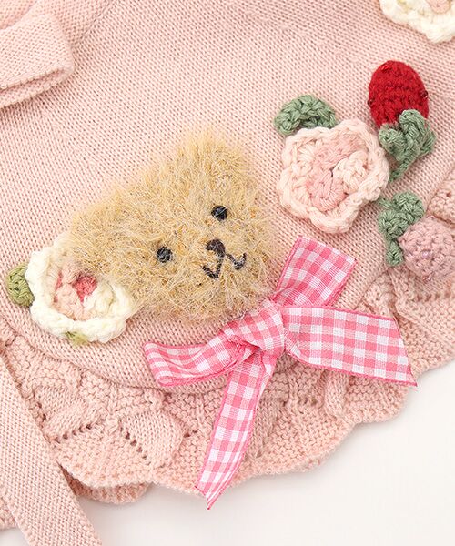 PINK HOUSE / ピンクハウス その他小物 | テディ＆ローズモチーフ付きティペット | 詳細4