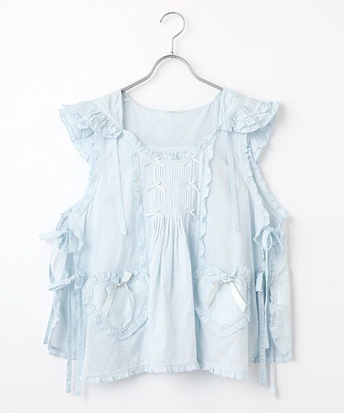 PINK HOUSE / ピンクハウス その他トップス | フード付きローンタブリエ（ソライロ）