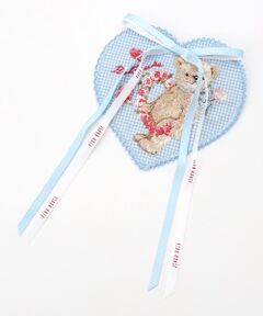 PINK HOUSE / ピンクハウス ブローチ・コサージュ | テディローズ刺繍ハート型ワッペン