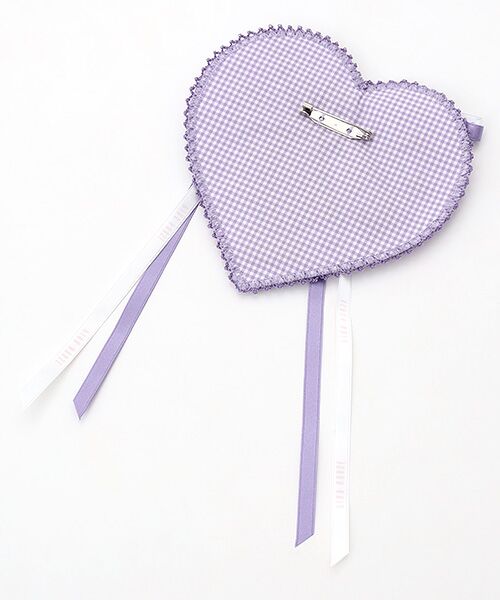 PINK HOUSE / ピンクハウス ブローチ・コサージュ | テディローズ刺繍ハート型ワッペン | 詳細1