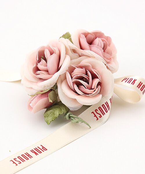 PINK HOUSE / ピンクハウス ブローチ・コサージュ | ローズブーケ＆ハートリースミニコサージュ | 詳細1