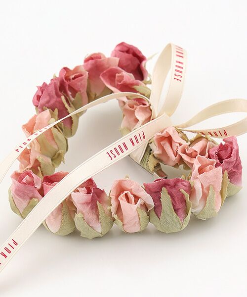 PINK HOUSE / ピンクハウス ブローチ・コサージュ | ローズブーケ＆ハートリースミニコサージュ | 詳細5