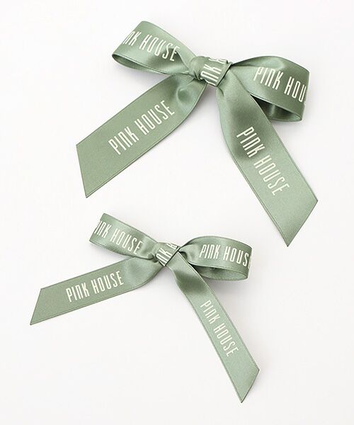 PINK HOUSE / ピンクハウス ブローチ・コサージュ | ロゴリボンミニブローチセット（ハッカ）