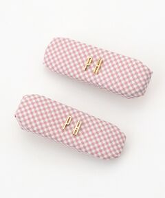 PINK HOUSE / ピンクハウス ヘアピン | PHロゴギンガムチェックバレッタ