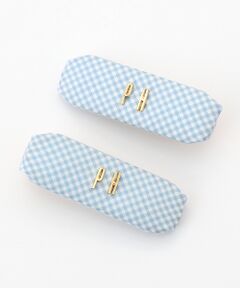 PINK HOUSE / ピンクハウス ヘアピン | PHロゴギンガムチェックバレッタ