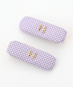 PINK HOUSE / ピンクハウス ヘアピン | PHロゴギンガムチェックバレッタ