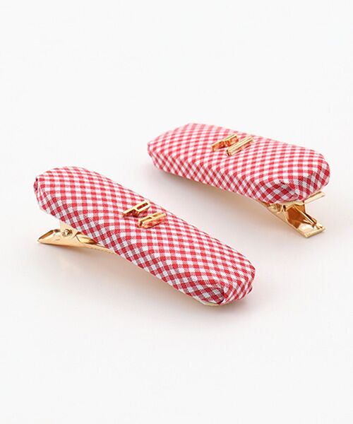 PINK HOUSE / ピンクハウス ヘアピン | PHロゴギンガムチェックバレッタ | 詳細2