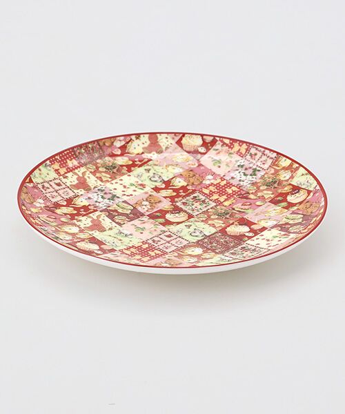 PINK HOUSE / ピンクハウス 食器 | 【PINK HOUSE LIFE STYLE】PH Tea Party 柄 ケーキ皿（アカ系）