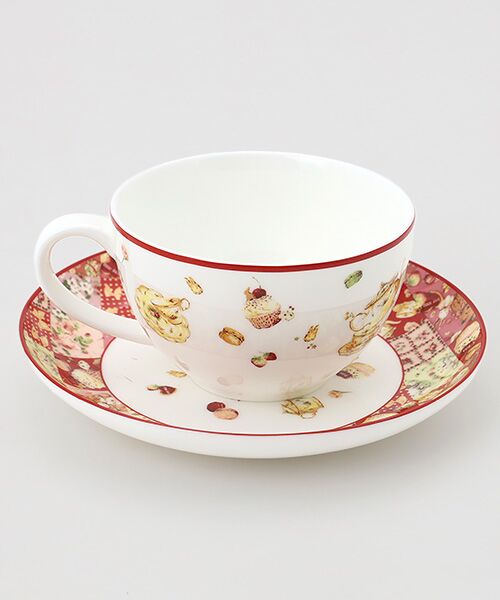 PINK HOUSE / ピンクハウス 食器 | 【PINK HOUSE LIFE STYLE】PH Tea Party 柄 カップ＆ソーサ― | 詳細1