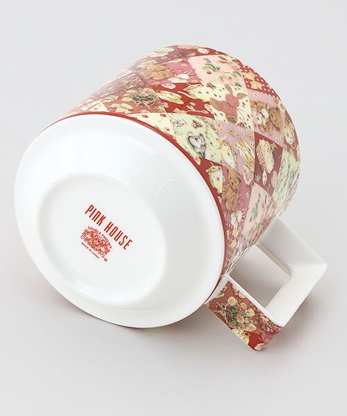PINK HOUSE / ピンクハウス グラス・マグカップ | 【PINK HOUSE LIFE STYLE】PH Tea Party 柄 上蓋付きマグカップ | 詳細4