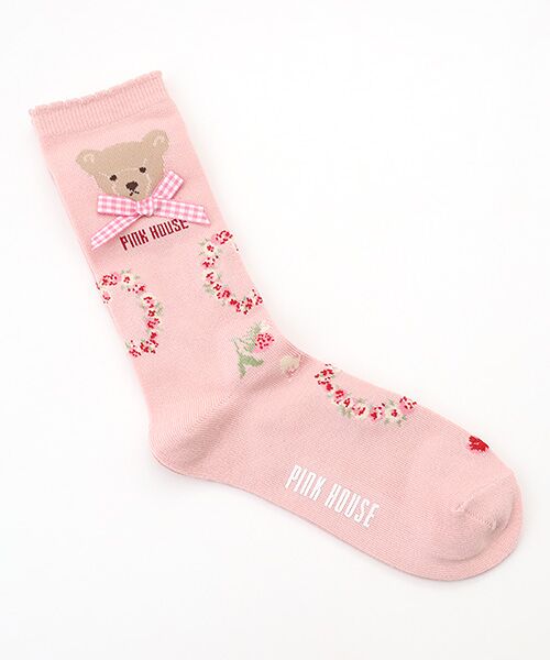 PINK HOUSE / ピンクハウス ソックス | テディローズモチーフソックス（苺ミルク）