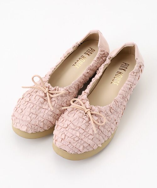 PINK HOUSE / ピンクハウス バレエシューズ | フリル使いバレエシューズ（ピンク）