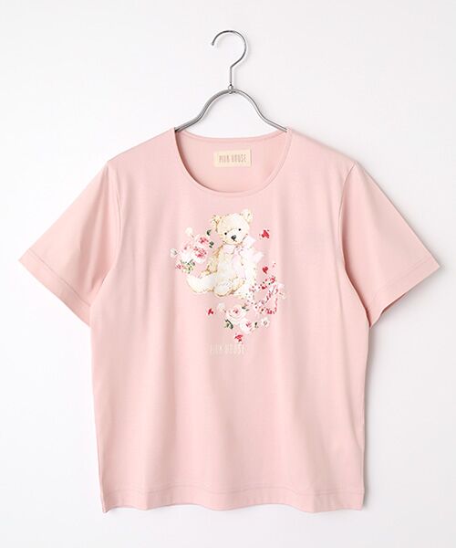 PINK HOUSE / ピンクハウス カットソー | テディローズプリントカットソー（ピンク）