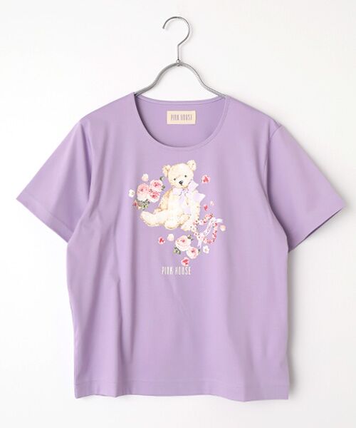 PINK HOUSE / ピンクハウス カットソー | テディローズプリントカットソー（ラベンダー）