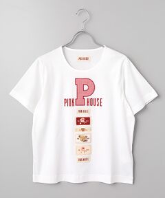 PINK HOUSE / ピンクハウス カットソー | Pロゴアップリケ＆ネームワッペン使いカットソー