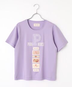 PINK HOUSE / ピンクハウス カットソー | Pロゴアップリケ＆ネームワッペン使いカットソー