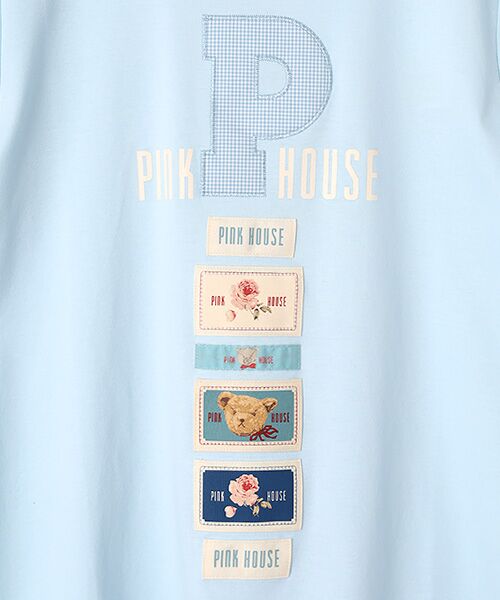 PINK HOUSE / ピンクハウス カットソー | Pロゴアップリケ＆ネームワッペン使いカットソー | 詳細4