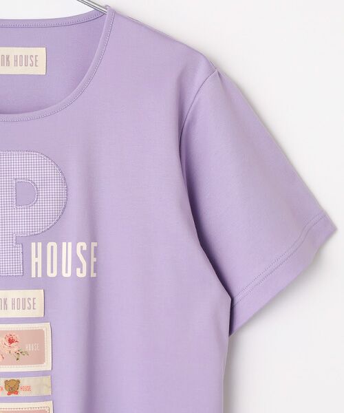 PINK HOUSE / ピンクハウス カットソー | Pロゴアップリケ＆ネームワッペン使いカットソー | 詳細6