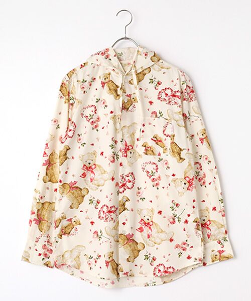 PINK HOUSE / ピンクハウス シャツ・ブラウス | テディローズプリントフードブラウス（バニラ）