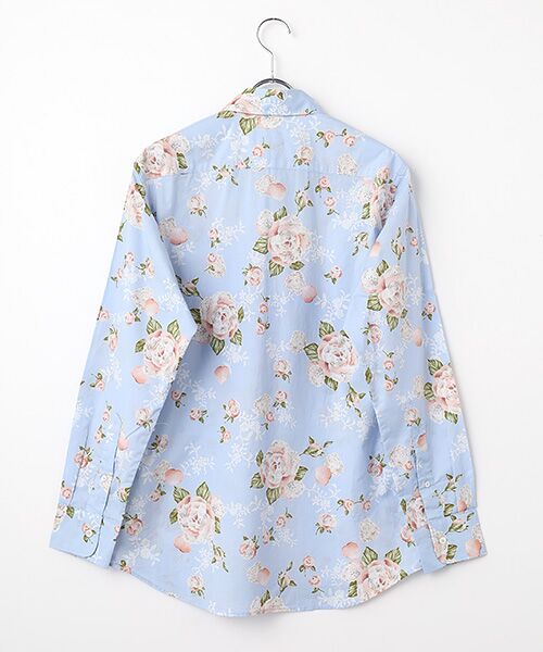 PINK HOUSE / ピンクハウス シャツ・ブラウス | ポワン・ド・ローズプリントシャツブラウス | 詳細4