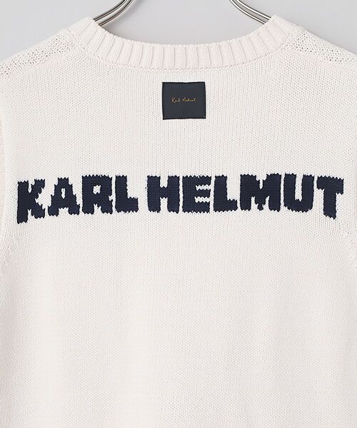 PINK HOUSE / ピンクハウス ベスト | Kロゴ刺繍ニットベスト | 詳細1