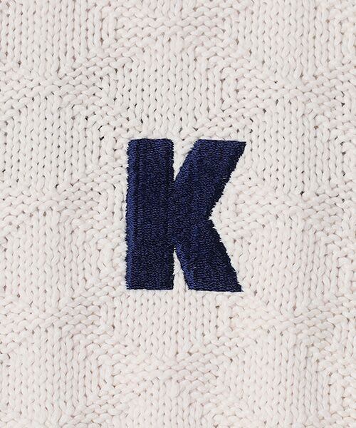 PINK HOUSE / ピンクハウス ベスト | Kロゴ刺繍ニットベスト | 詳細2
