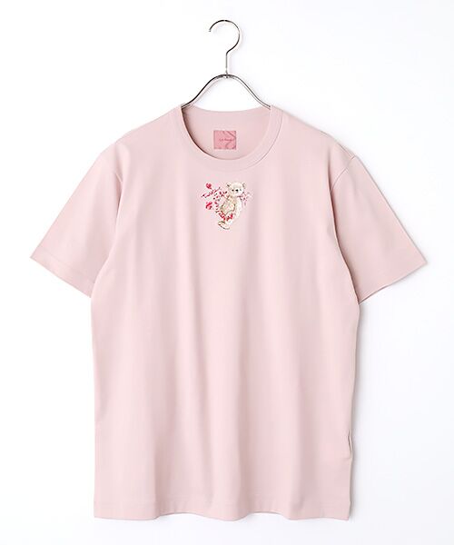 PINK HOUSE / ピンクハウス Tシャツ | テディローズ刺繍Ｔシャツ（ピンク）