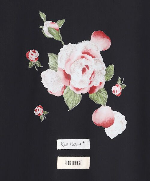 PINK HOUSE / ピンクハウス Tシャツ | ポワン・ド・ローズプリントＴシャツ | 詳細1