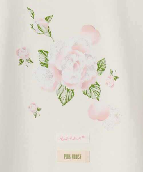 PINK HOUSE / ピンクハウス Tシャツ | ポワン・ド・ローズプリントＴシャツ | 詳細2