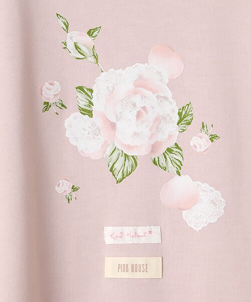 PINK HOUSE / ピンクハウス Tシャツ | ポワン・ド・ローズプリントＴシャツ | 詳細6