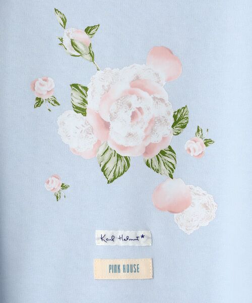 PINK HOUSE / ピンクハウス Tシャツ | ポワン・ド・ローズプリントＴシャツ | 詳細7