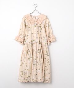 PINK HOUSE / ピンクハウス ロング・マキシ丈ワンピース | ポワン・ド・ローズプリントミディワンピース