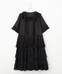 PINK HOUSE / ピンクハウス ロング・マキシ丈ワンピース | ソフトチュール使いワンピース