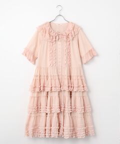 PINK HOUSE / ピンクハウス ロング・マキシ丈ワンピース | ソフトチュール使いワンピース