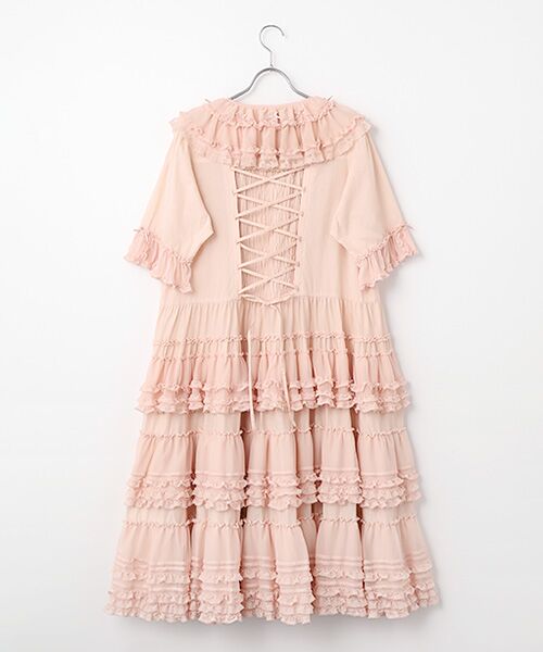 PINK HOUSE / ピンクハウス ロング・マキシ丈ワンピース | ソフトチュール使いワンピース | 詳細3