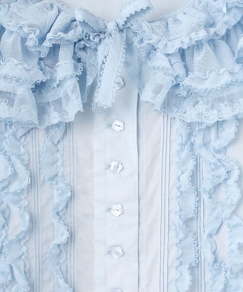 PINK HOUSE / ピンクハウス ロング・マキシ丈ワンピース | ソフトチュール使いワンピース | 詳細8