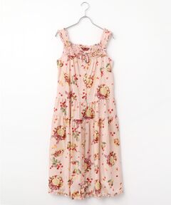 PINK HOUSE / ピンクハウス ロング・マキシ丈ワンピース | さくらんぼの日曜日プリントノースリーブワンピース