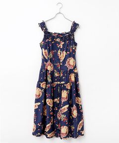 PINK HOUSE / ピンクハウス ロング・マキシ丈ワンピース | さくらんぼの日曜日プリントノースリーブワンピース