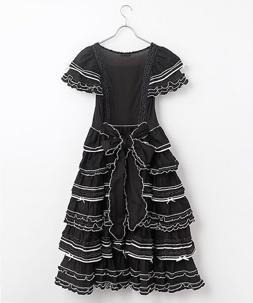 PINK HOUSE / ピンクハウス ロング・マキシ丈ワンピース | チェリーモチーフ使いフリルワンピース | 詳細1