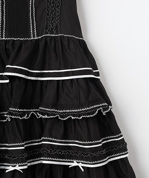 PINK HOUSE / ピンクハウス ロング・マキシ丈ワンピース | チェリーモチーフ使いフリルワンピース | 詳細3