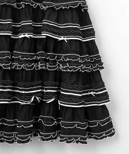 PINK HOUSE / ピンクハウス ロング・マキシ丈ワンピース | チェリーモチーフ使いフリルワンピース | 詳細4