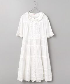 PINK HOUSE / ピンクハウス ロング・マキシ丈ワンピース | ミニリボンいっぱいティアードワンピース