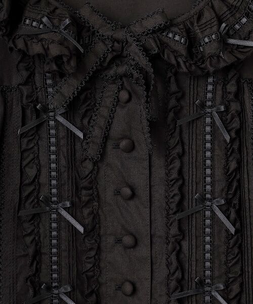 PINK HOUSE / ピンクハウス ロング・マキシ丈ワンピース | ミニリボンいっぱいティアードワンピース | 詳細1