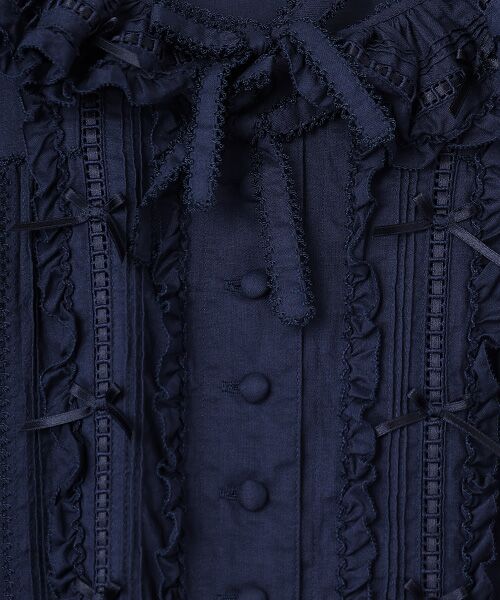 PINK HOUSE / ピンクハウス ロング・マキシ丈ワンピース | ミニリボンいっぱいティアードワンピース | 詳細5